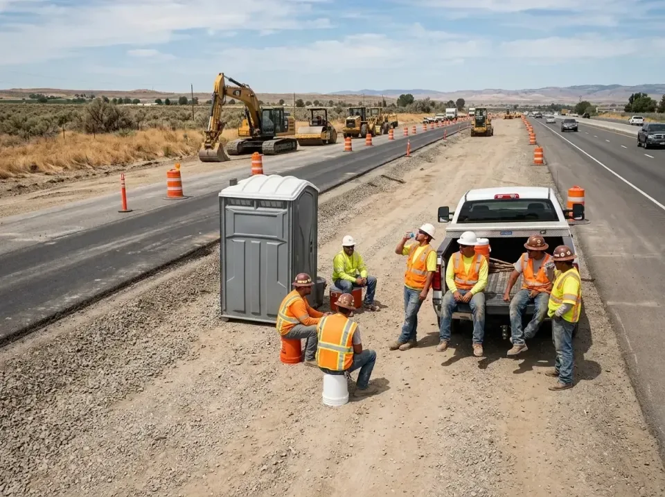highway-road-construction-crew-007 — frequently asked questions, Porta Potty and Restroom Rentals in Manchester, IA